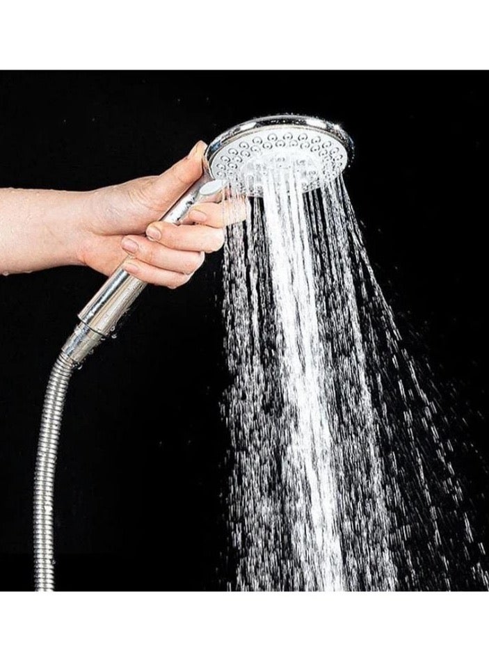 إيوا مجموعة دش محمولة متعددة الاستخدامات مع خرطوم مرن من الفولاذ المقاوم للصدأ بطول 1.5 متر وحامل ABS قابل للتعديل - تدفق مياه عالي الضغط - Image 4