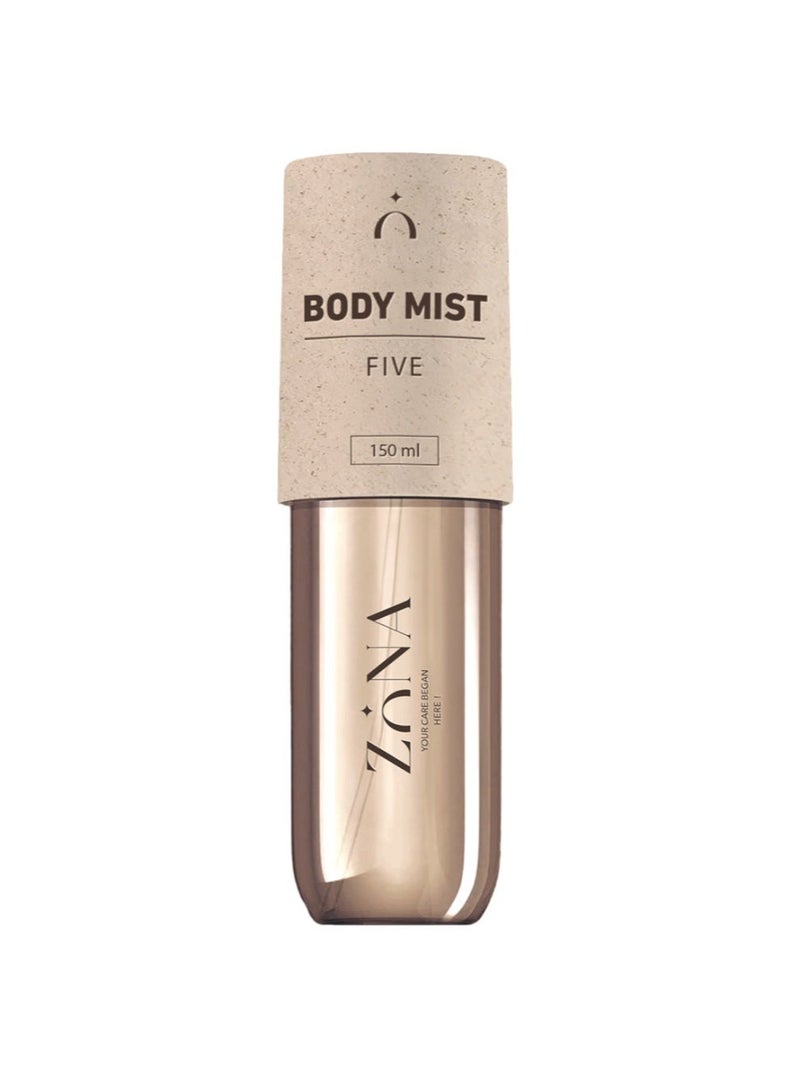 ZONA Luxury Body Mist Inspired by Chanel N5 Fine Mist and Long Lasting Five 150 ml - Image 1