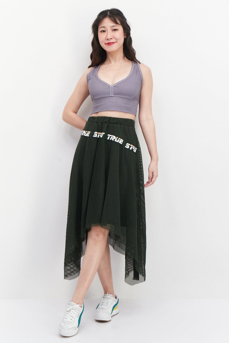 ONLY Women Printed Midi Skirt, Green - Image 2