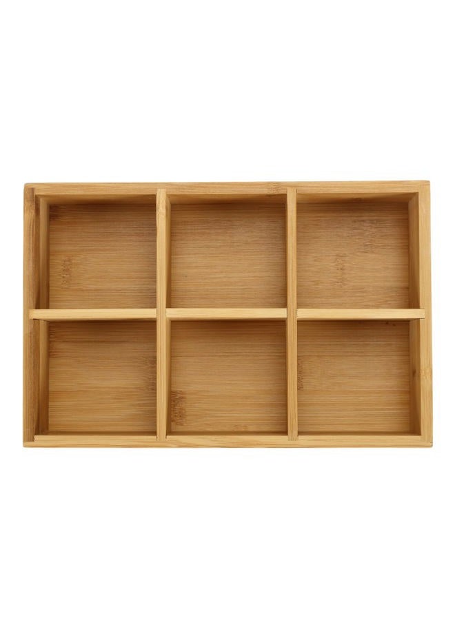 Dicunoy 2 Pack Bamboo Tea Bag Organizers, Wood Storage For Drawers With 6 Roomy Compartments, Sturdy Chest Boxes Shelf, Coffee Station, Sugar Packet, Sweeteners, Small Packets - Image 3