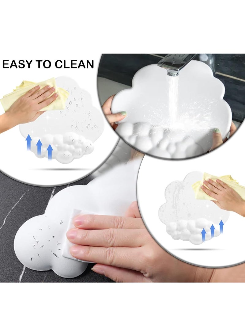 Hihonor Wrist Pad for Keyboard and Mouse - Comfortable Wrist Rest Support Gaming Desk Pad - Cushion Memory Foam pad for Home, Office - Computer, Laptop -(Pack of 3 - White)  - Image 2