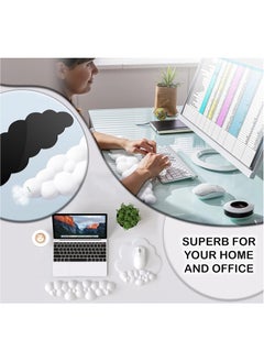 Hihonor Wrist Pad for Keyboard and Mouse - Comfortable Wrist Rest Support Gaming Desk Pad - Cushion Memory Foam pad for Home, Office - Computer, Laptop -(Pack of 3 - White)  - Image 4