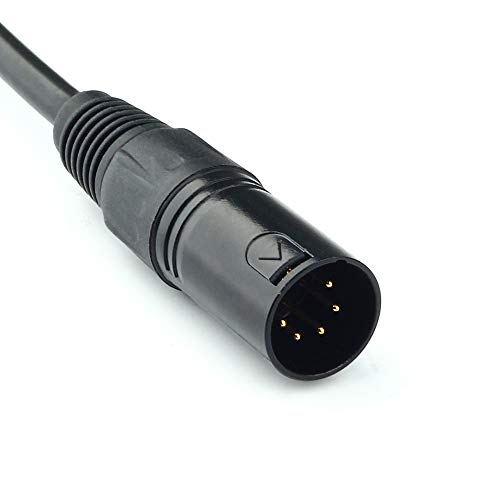 SiYear كابل إضاءة DMX من SiYear XLR 5 دبوس ذكر إلى XLR 5 دبوس أنثى (1.5م/5قدم) - Image 3