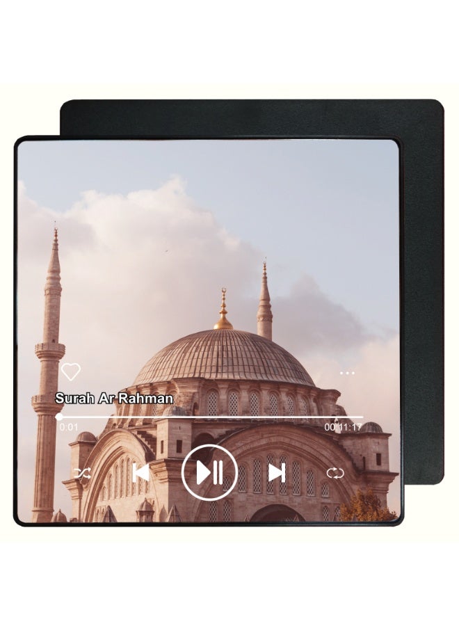 أنغولا باندا مكبر صوت مغناطيس للقرآن الكريم للثلاجة - مشغل سورة محمل مسبقا مع تلاوات إسلامية ، مغناطيسي محمول ، USB-C قابل لإعادة الشحن ، تحكم باللمس ، هدايا رمضان والعيد ، هدايا إسلامية (سورة البقرة) - Image 1