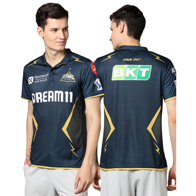 playR x GT Replica Jersey – Men's IPL Edition Half Sleeve T-Shirt, Lightweight, Breathable Cricket Sportswear for Match, Training & Casual Activewear for All Season - Image 5