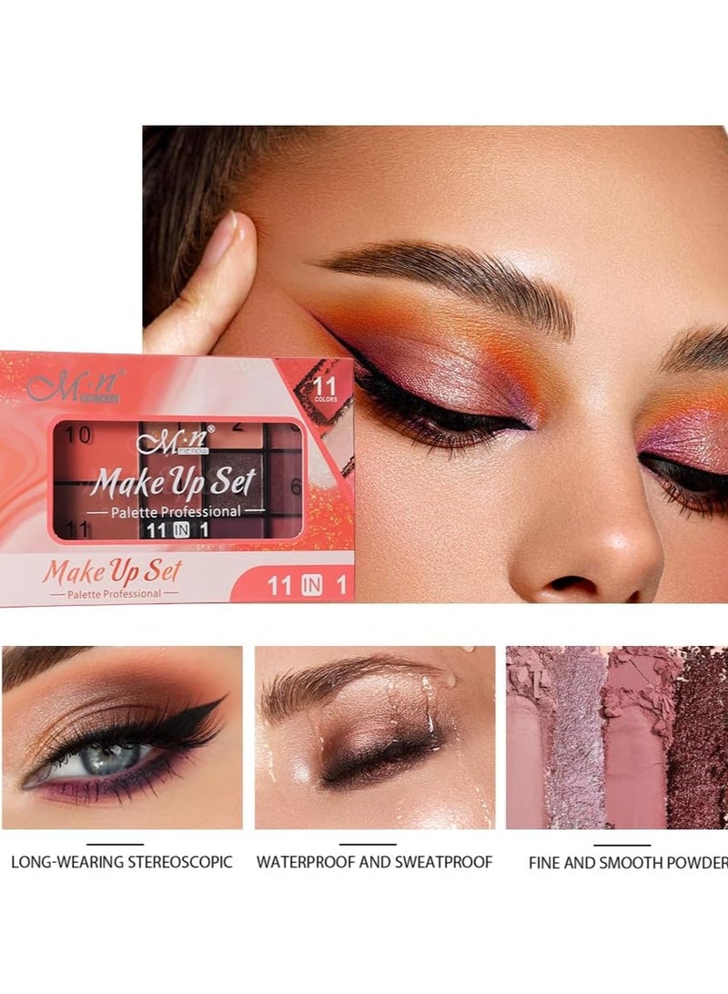 مي ناو مجموعة مكياج مي ناو نيو نيو باليت ظلال العيون وأحمر الخدود - 11 لونًا - Image 4