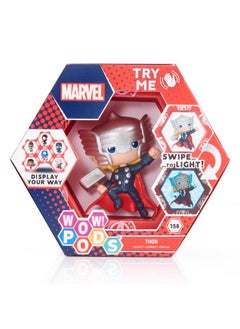 WOW! PODS WOW! PODS Avengers Collection - Thor | Superhero Light-Up Bobble-Head Figure | Official Marvel Collectable Toys & Gifts,4 inches  - Image 1