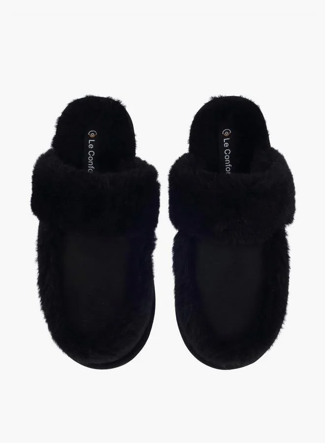 لو كونفورت Faux Fur Bedroom Slippers