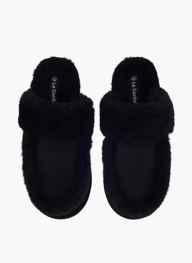 Le Confort Faux Fur Bedroom Slippers - Image 2