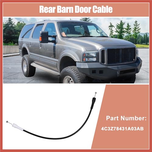 ACROPIX Car Rear Left Barn Door Lock Cable for Ford Excursion 0105 Rear Driver Side Cargo Door Lock Cable Rear Barn Door Lock Control Release Cable for Barn Door Latch Handle Car Parts - Image 3