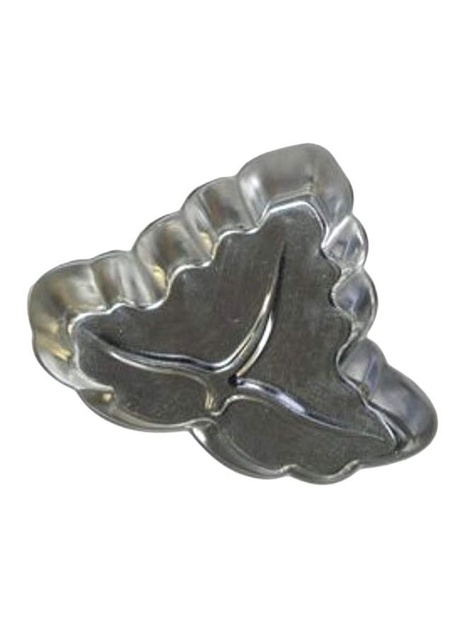 SCI Grape Leaf Tart Mold Silver 4.75x4x0.75inch
