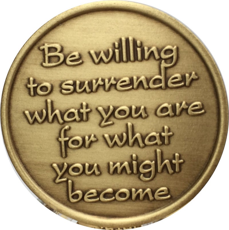 RecoveryChip Change is The Essence of Life Color Rainbow Butterfly Medallion Surrender Chip - Image 2