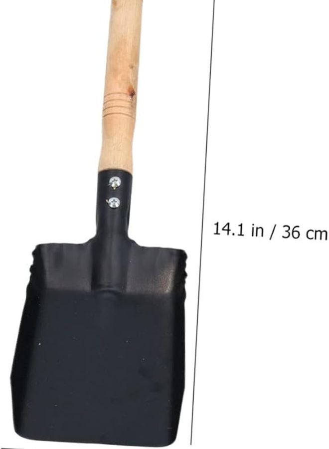 Alasum 2Pcs Garden Shovel Set with Wooden Handle Lightweight Iron Tool for Soil Loosening and Weeding - Image 5