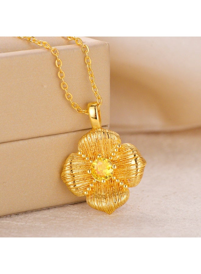 KUYING Fashionable Retro Light Luxury Personalized Necklace 
