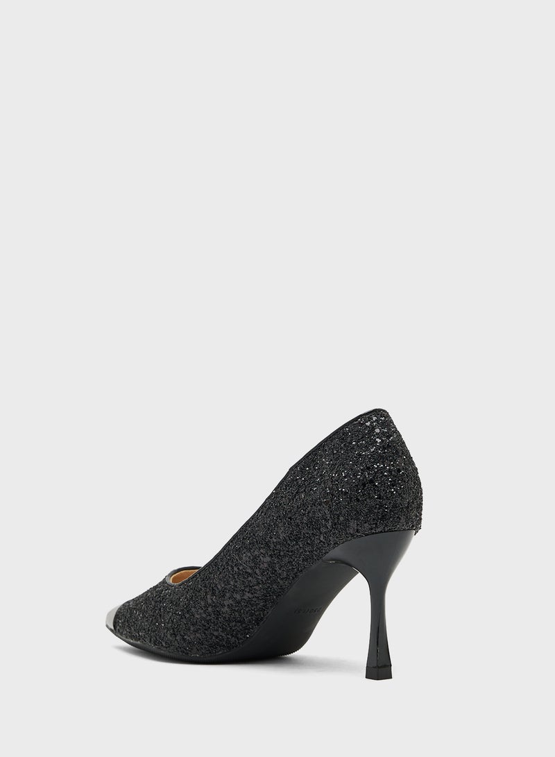 ايلا حذاء بكعب عالٍ لامع - Image 3