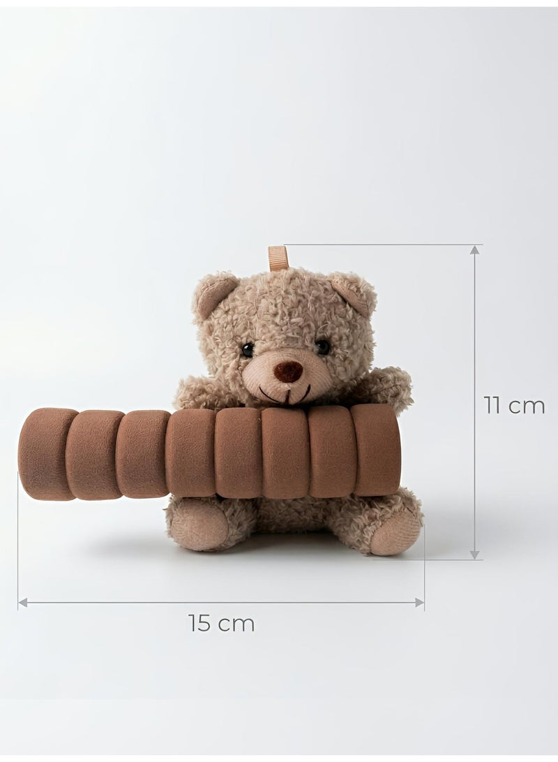 Cute Teddy Bear Door Handle Cover - Soft Plush Room Decor - Image 3