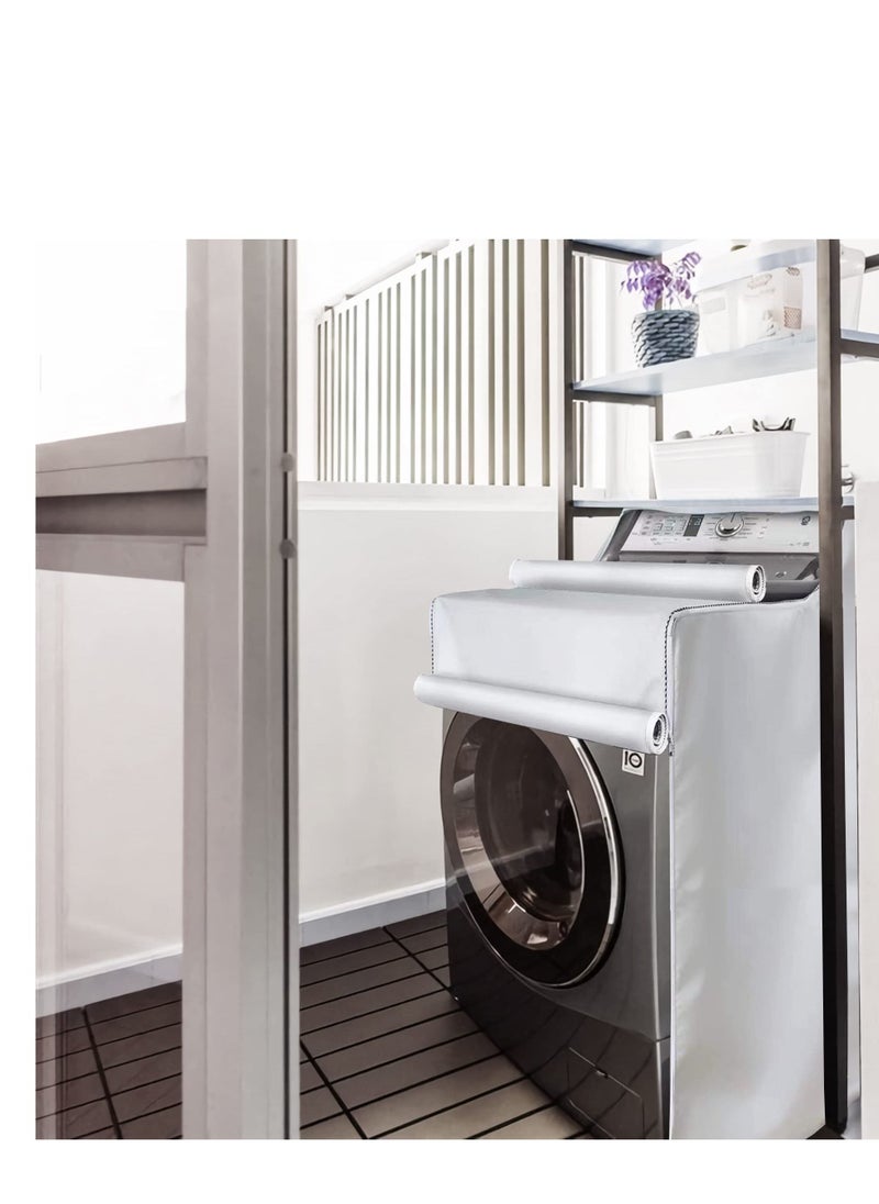 SYOSI - Washer and Dryer Covers Top Load Washing Machine Cover Laundry Protect Dustproof Waterproof Zipper Design for Easy Use Fit Most Front-loading - Image 1
