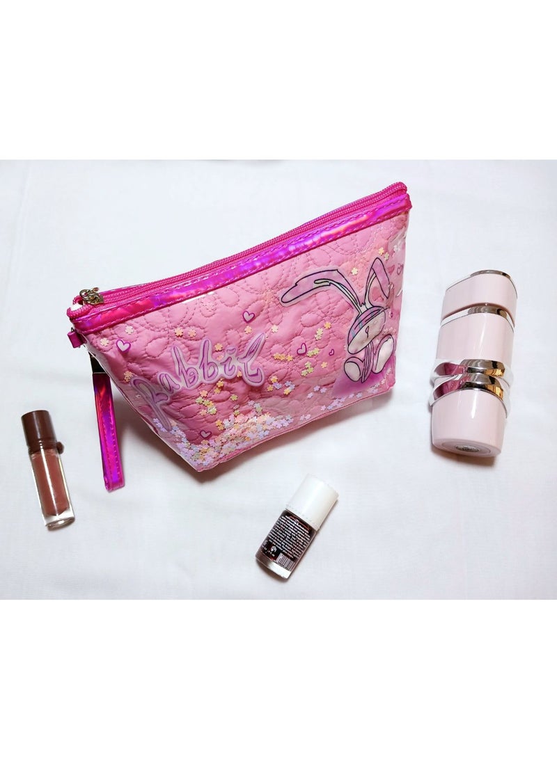 لوجو حقيبة مكياج بتصميم أرنب