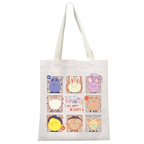 MEIKIUP Stay Fandom Tote Bag Korean Group Gift Korean Idol Fans Shoulder Bag Character Bag Korean Music Lover Merch (you make stay TB) - Image 1