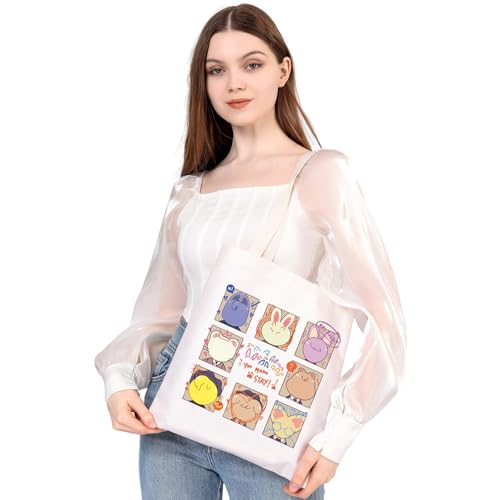 MEIKIUP Stay Fandom Tote Bag Korean Group Gift Korean Idol Fans Shoulder Bag Character Bag Korean Music Lover Merch (you make stay TB) - Image 5