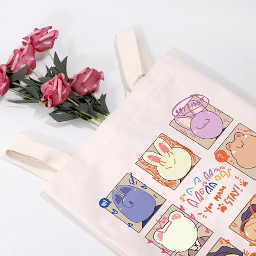 MEIKIUP Stay Fandom Tote Bag Korean Group Gift Korean Idol Fans Shoulder Bag Character Bag Korean Music Lover Merch (you make stay TB) - Image 3