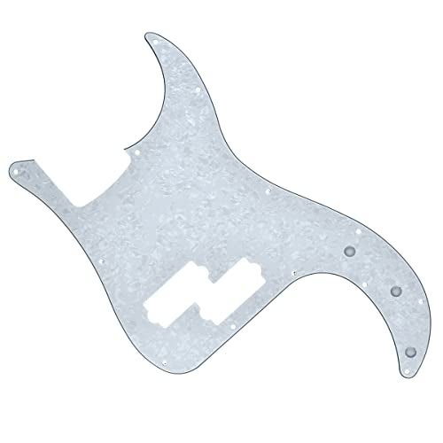KAISH 13 Hole P Bass Style Pickguard PB Scratch Plate Bass Pickguard for USA/Mexico Precision P Bass White Pearl - Image 1
