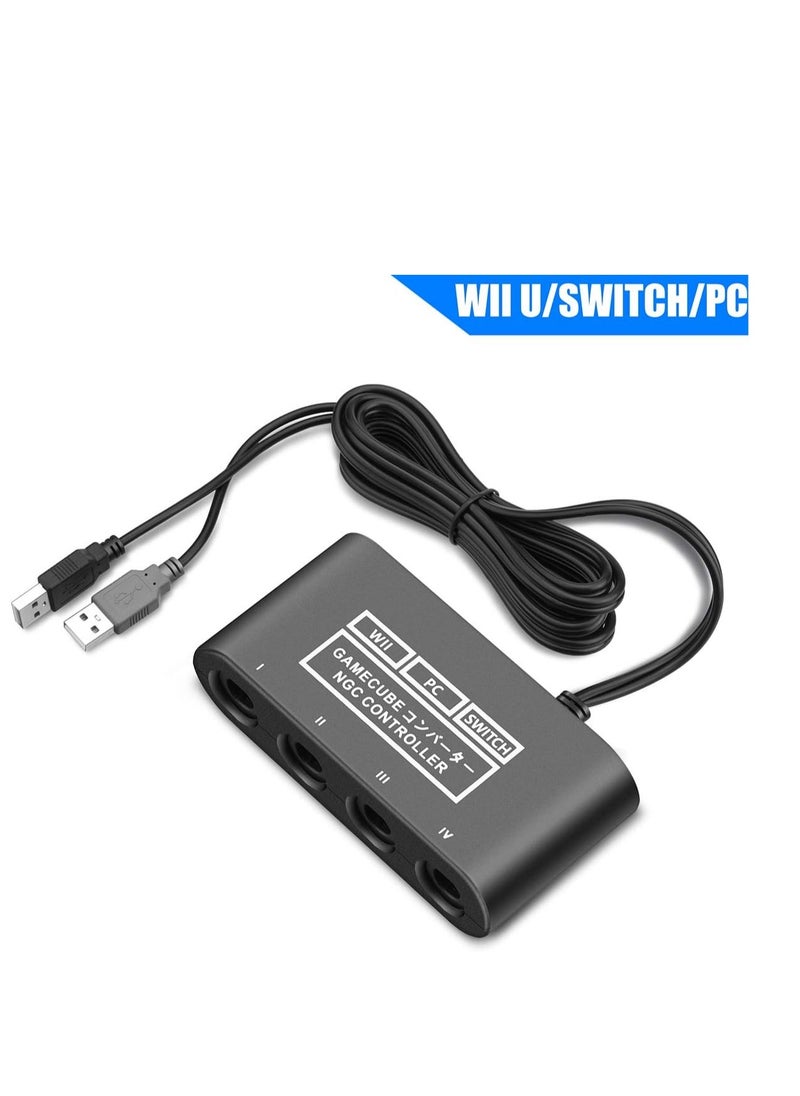 Bukela - Gamecube Adapter for Nintendo Switch Gamecube Controller Adapter and WII U and PC, Super Smash Bros Gamecube Controller Adapter. Support Turbo and Vibration Features with 180cm Long Cable - Image 1