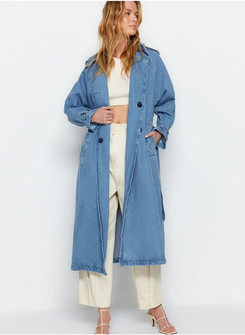 trendyol Denim Longline Coat