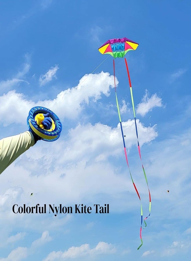 SAFIGLE 2Pcs Kite Flat Ribbon Tail Streamer 32Ft Long for Outdoor Kite Flying Accessories Floating Turning Tail for Stable Flight and Decoration - Image 5