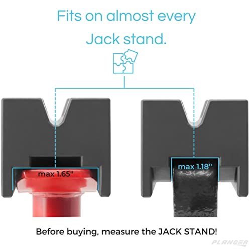 PLANGER® - Protect Pad –Rubber Axle Stand Pad – Protect Your Car When Jacking It Up with a Jack Stand – Made from Highly Durable Rubber - Image 3