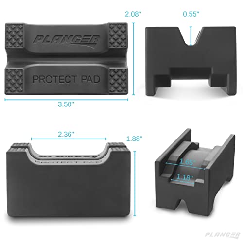 PLANGER® - Protect Pad –Rubber Axle Stand Pad – Protect Your Car When Jacking It Up with a Jack Stand – Made from Highly Durable Rubber - Image 4