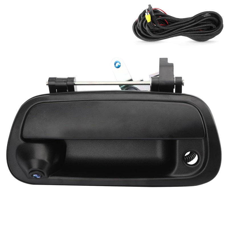 Misakomo Backup Camera Tailgate Handle Compatible with Toyota Tundra 2000-2006 SR5 Base Limited, Reverse Back Up Camera Replace 819952028013, Rear View Camera 170Â° Wide-Angle - Image 1