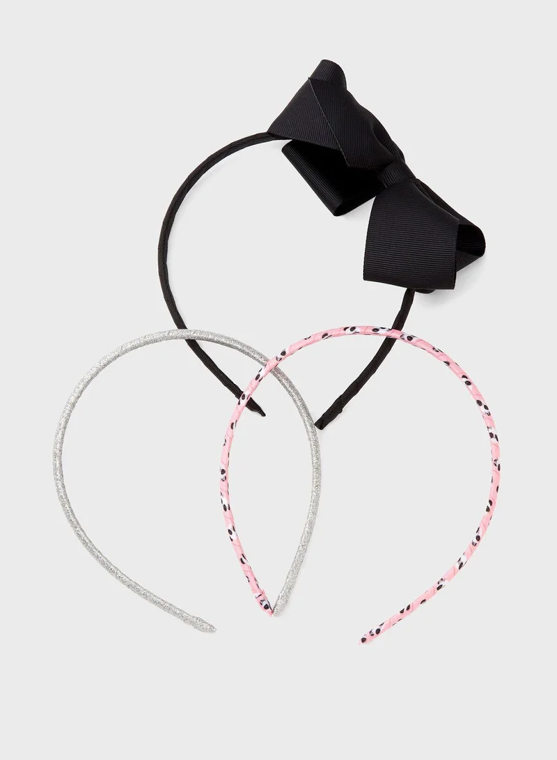 Claires Kids 3 Pack Panda Print Headband