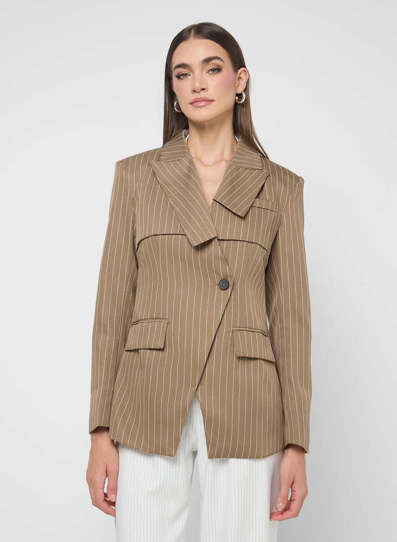 ELLA Striped Blazer - Image 1