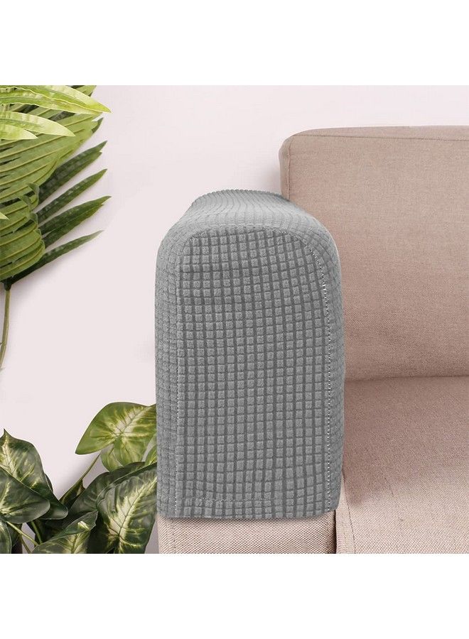 FOMIYES 2Pcs Sofa Armrest Covers Anti Slip Stretch Couch Armrest Covers Furniture Armrest Armchair Protector Slipcovers Arm Guard Sleeve For Chairs Recliner Dogs Cats Pets Cloth L - Image 5