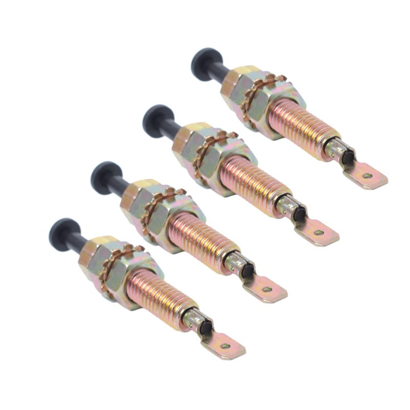 ULTECHNOVO Adjustable Hood Pin Pin 2 for Car Engine 4 Pcs Heavy-Duty Truck Hood Door Security Switches Zinc Plating - Image 1