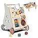 Takeeyce Baby Push Walker with Detachable Busy Board Wooden Baby Walker with Adjustable Speed Wheels Montessori Push Walker for Babies Push Walking Toys for Boys Girls 1 Year Old Gifts for Toddler - Image 2