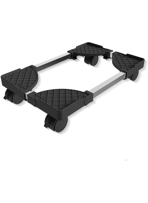 Adjustable Mobile Cpu Stand Cpu Holder Pc Tower Stand With Rolling Caster Wheels Pc Floor Riser Stand Computer Stand For Desktop Tower Fits Most Pc Gaming Desk Accessories Black