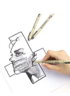 Y&D Drawing Art Pens Micro-Pen Fineliner Ink Black Waterproof Quick drying Micro Fine Point for Artist Illustration, Sketching, Technical Drawing, Anime, Manga, Scrapbooking 12 Nibs  - Image 2