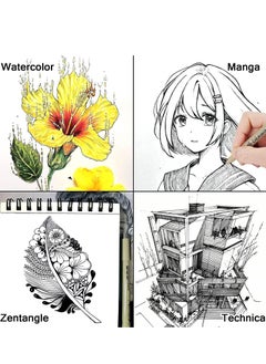 Y&D Drawing Art Pens Micro-Pen Fineliner Ink Black Waterproof Quick drying Micro Fine Point for Artist Illustration, Sketching, Technical Drawing, Anime, Manga, Scrapbooking 12 Nibs  - Image 5