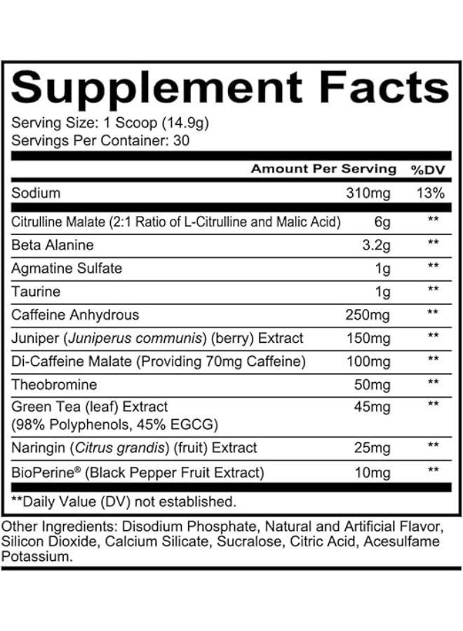 Redcon1 Total War - Pre Workout, 30 Servings(Orange Crush) 468g - Image 2
