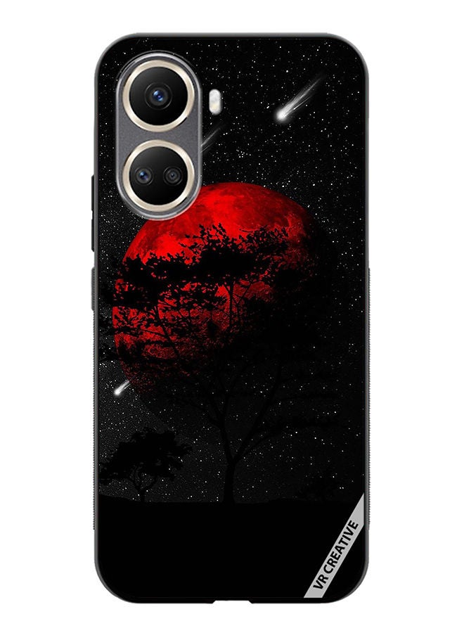 VR CREATIVE Protective Case Cover For Huawei Nova 10 SE Red Moon Design Multicolour - Image 1