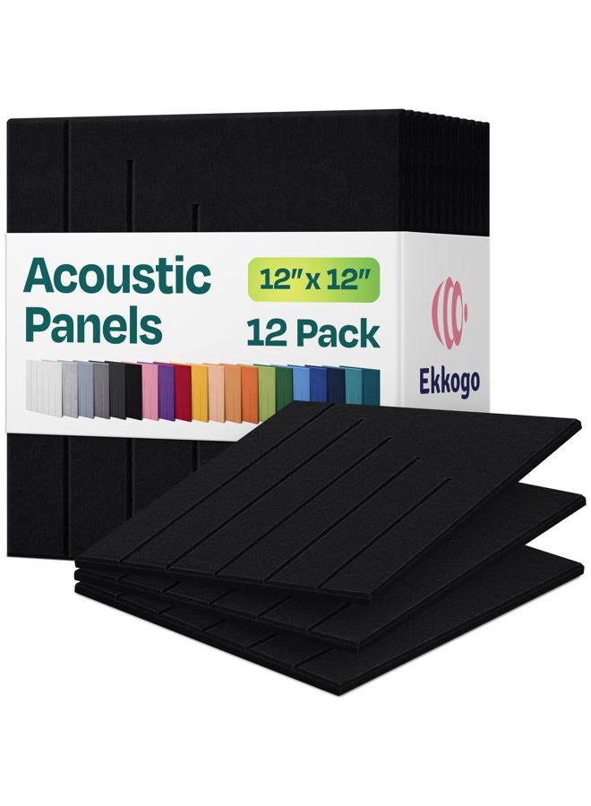 Ekkogo carve 3 Square Poly-fiber Beveled (12 Pack) 30cm Deep Black - Image 1