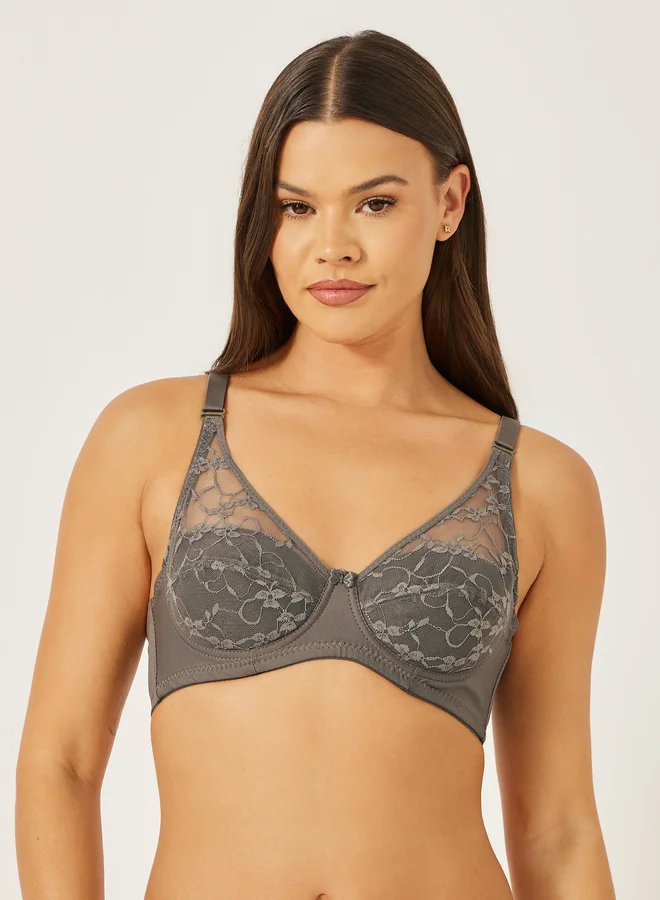Styli 2PK NPW LINED LACE CUP FULL BRA
