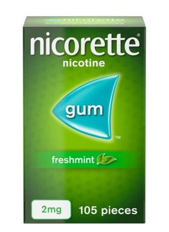 nicorette Nicotine Gum Freshmint 2 Mg 105 Pieces  - Image 1