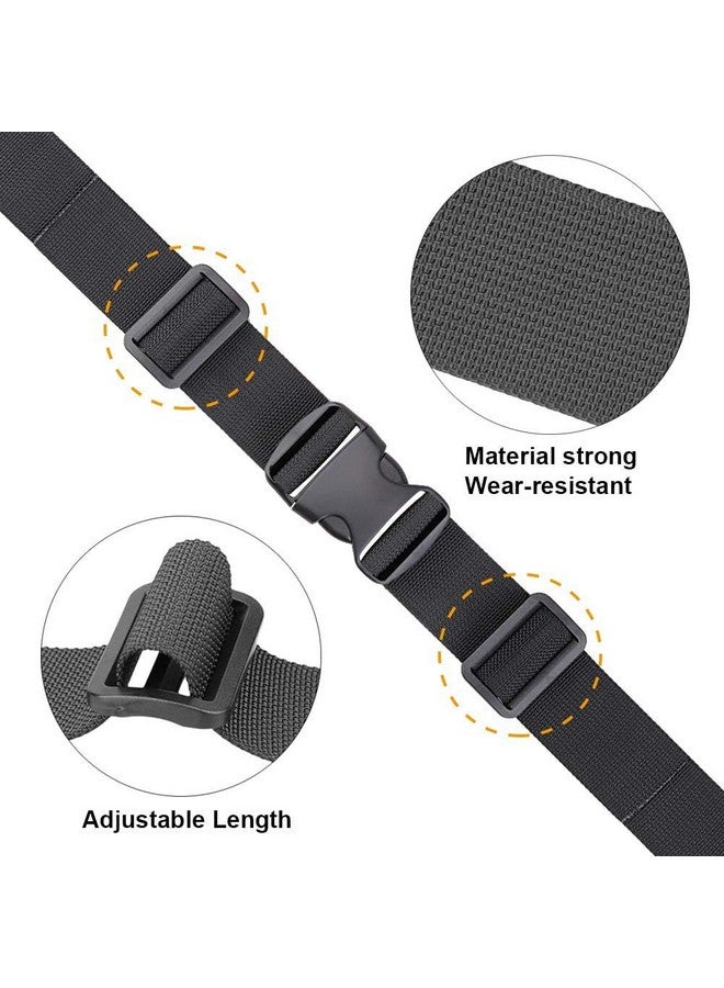 SHOPEE 9.5ft Tie Down Straps, Heavy Duty Lashing Straps up to 600lbs?Adjustable Cam Buckle Tie-Down Straps for Motorcycle, Cargo, Trucks,Trailer,Luggage- Black 2 Pack - Image 3