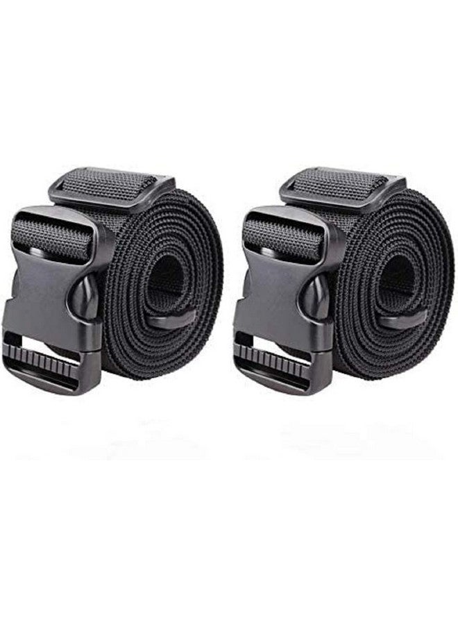 SHOPEE 9.5ft Tie Down Straps, Heavy Duty Lashing Straps up to 600lbs?Adjustable Cam Buckle Tie-Down Straps for Motorcycle, Cargo, Trucks,Trailer,Luggage- Black 2 Pack - Image 1