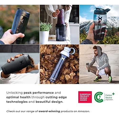 Promixx FORM Water Bottle - Premium Large Water Bottles for Hydration, Infusions and Supplements - Lifetime Durability, Leakproof Water Bottle BPA Free - 26oz / 760ml, Ceramic White - Image 4