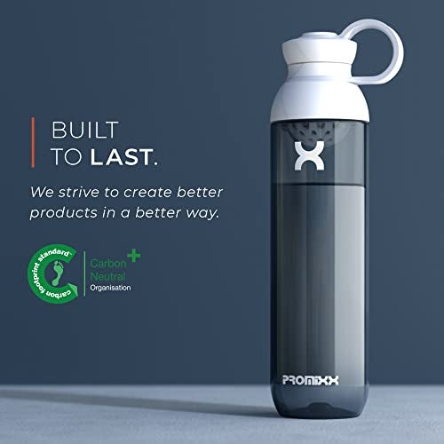 Promixx FORM Water Bottle - Premium Large Water Bottles for Hydration, Infusions and Supplements - Lifetime Durability, Leakproof Water Bottle BPA Free - 26oz / 760ml, Ceramic White - Image 3