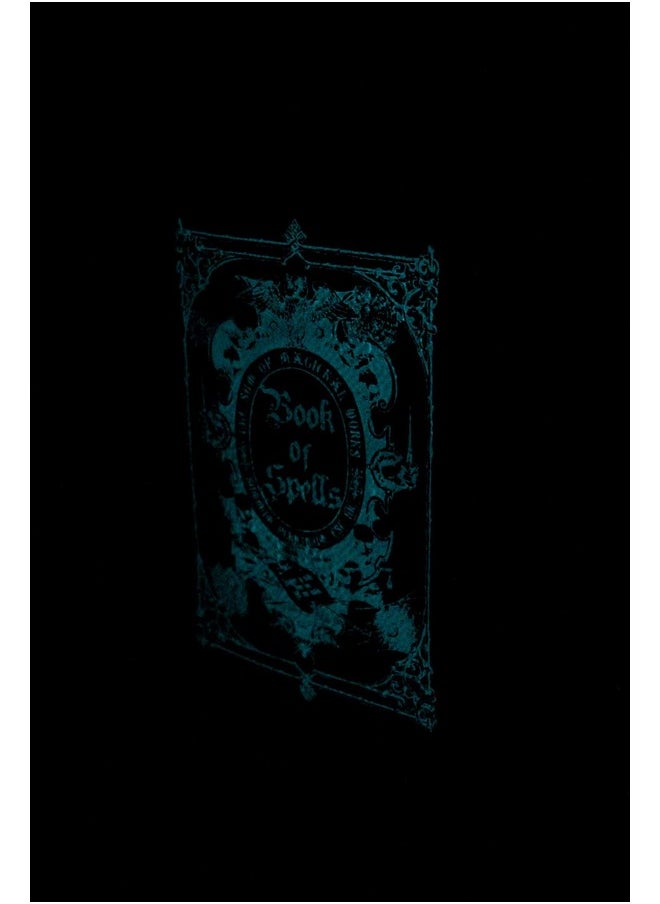 Things2Die4 - Black And White Glow In The Dark Book Of Spells Crossbody Purse Medium - Image 1